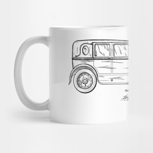 Car Vintage Patent Drawing Mug